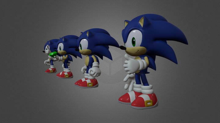 Sonic the Hedgehog 214 3D Model