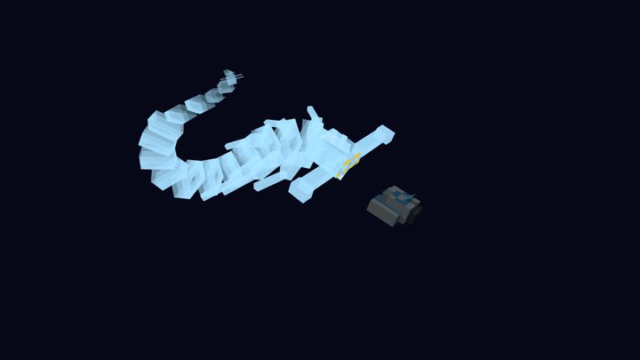 Blockbench - Subnautica Crater Edge scene 3D Model