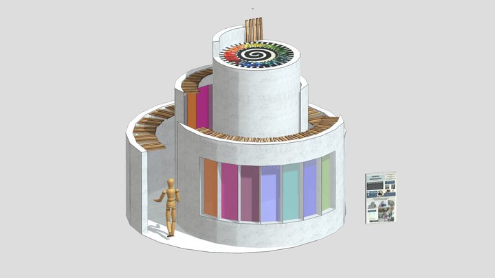 CARACOL IRIDISCENTE 3D Model