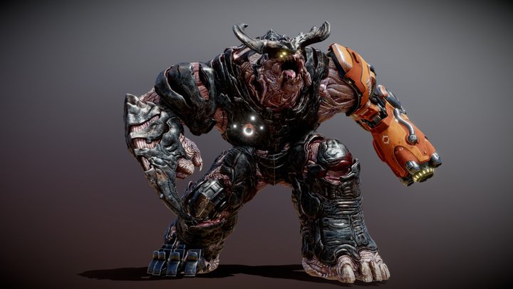 CYBERDEMON 2016 Fanart 3D Model