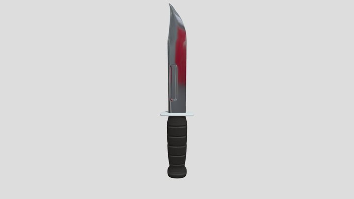 Tactical Army Knife 3D Model