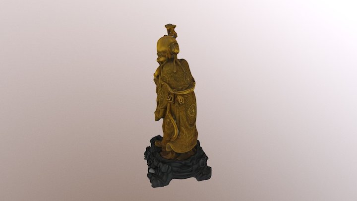 Confucius Statuette 3D Model