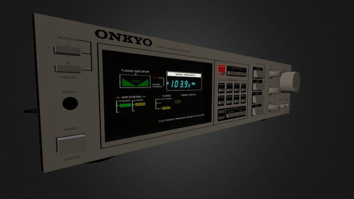 ONKYO TX-25 Amp 3D Model