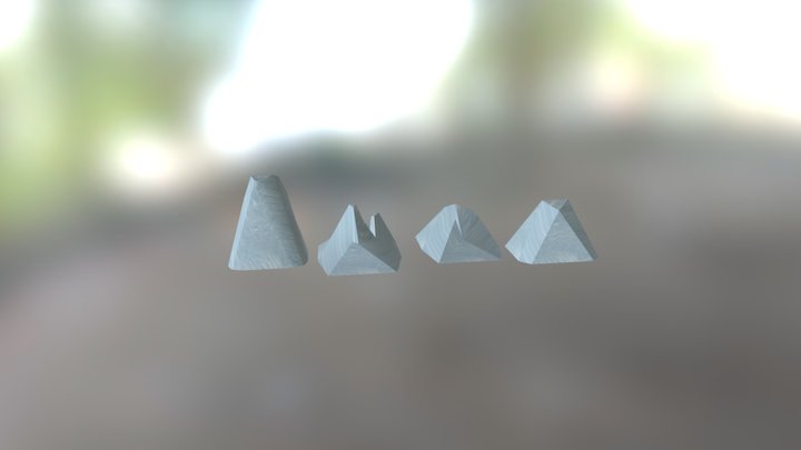 Ice Bergs 3D Model