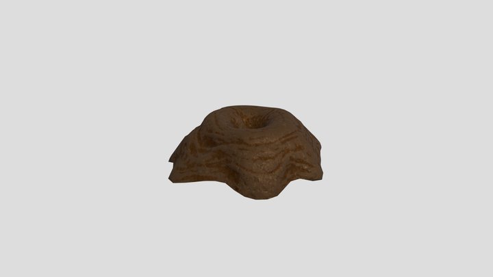 Short Flat Rocks - Dirt Low-poly 3D Model