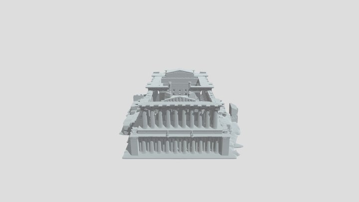 partenone di atena 3D Model