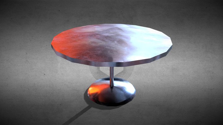 Metal Table 3D Model