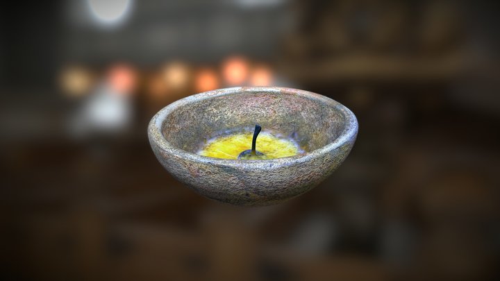 Porta Velas Artesanal Ceramica 3D Model