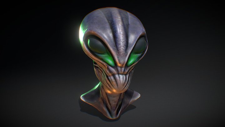 alien head 3D Model