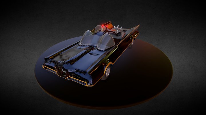 Batmobile 1966 TV version 3D Model