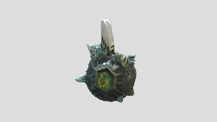 Alien Head 3D Model