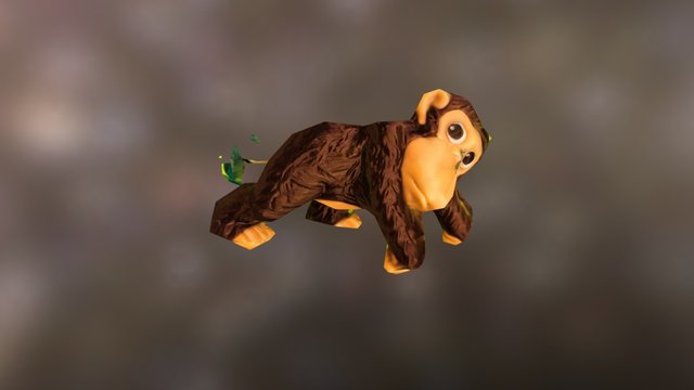 Low Poly Big monkey 3D Model