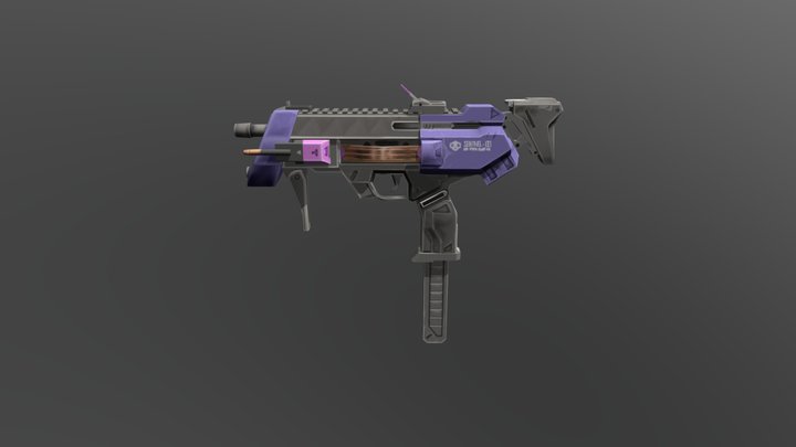 Overwatch Sombra Mobile Spec Weapon 3D Model