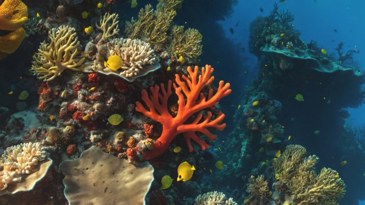 HDRI Coral Reefs Panorama D 3D Model