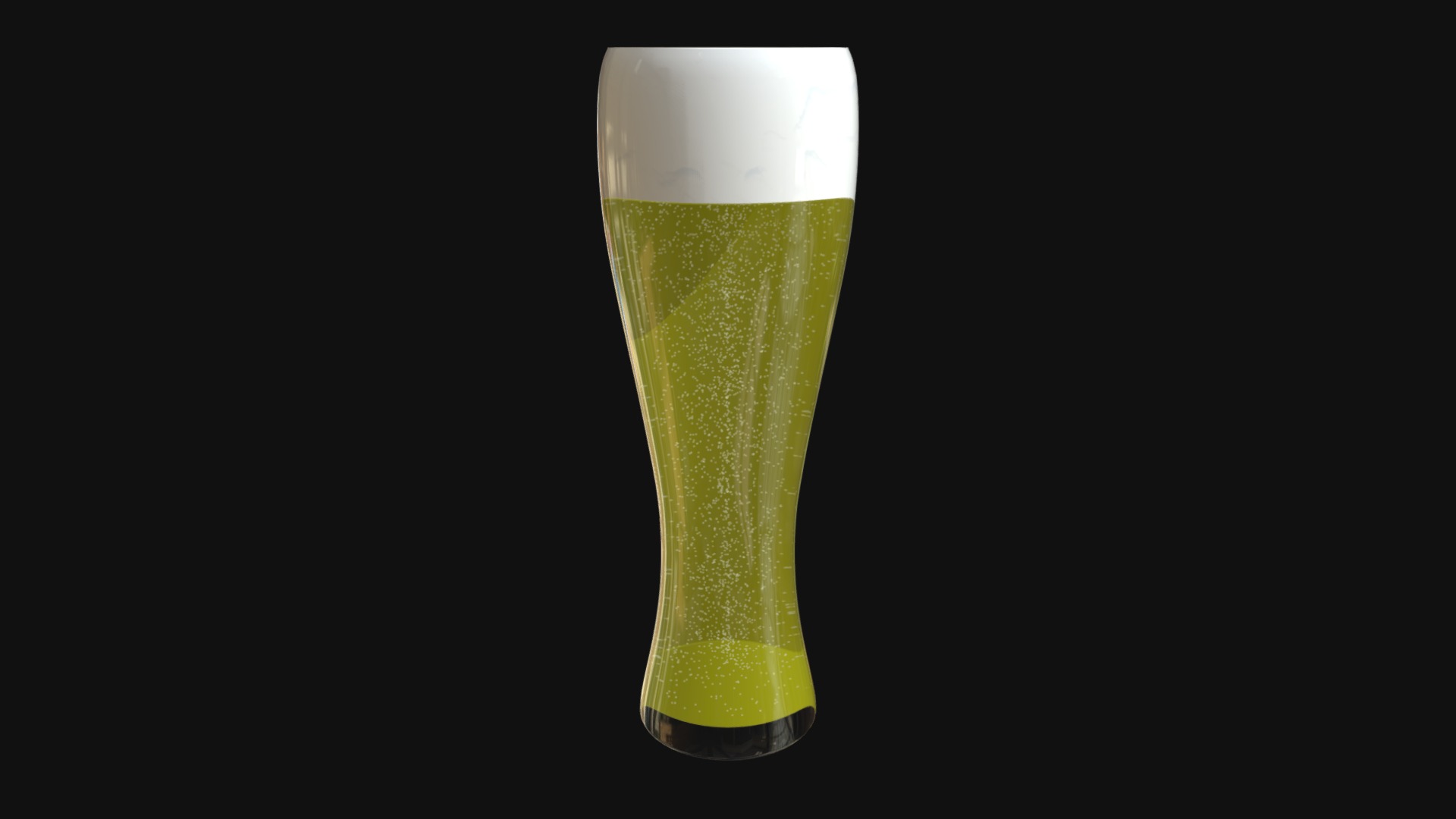 3D model Glass with beer 11 - This is a 3D model of the Glass with beer 11. The 3D model is about a glass of beer.