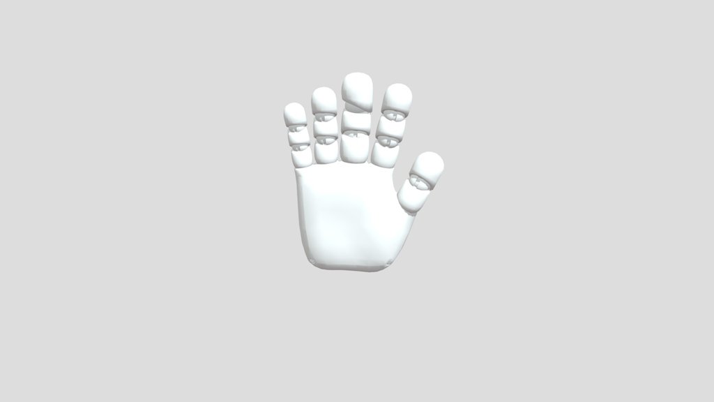 Grab Pack Right Hand Rigged With Bones