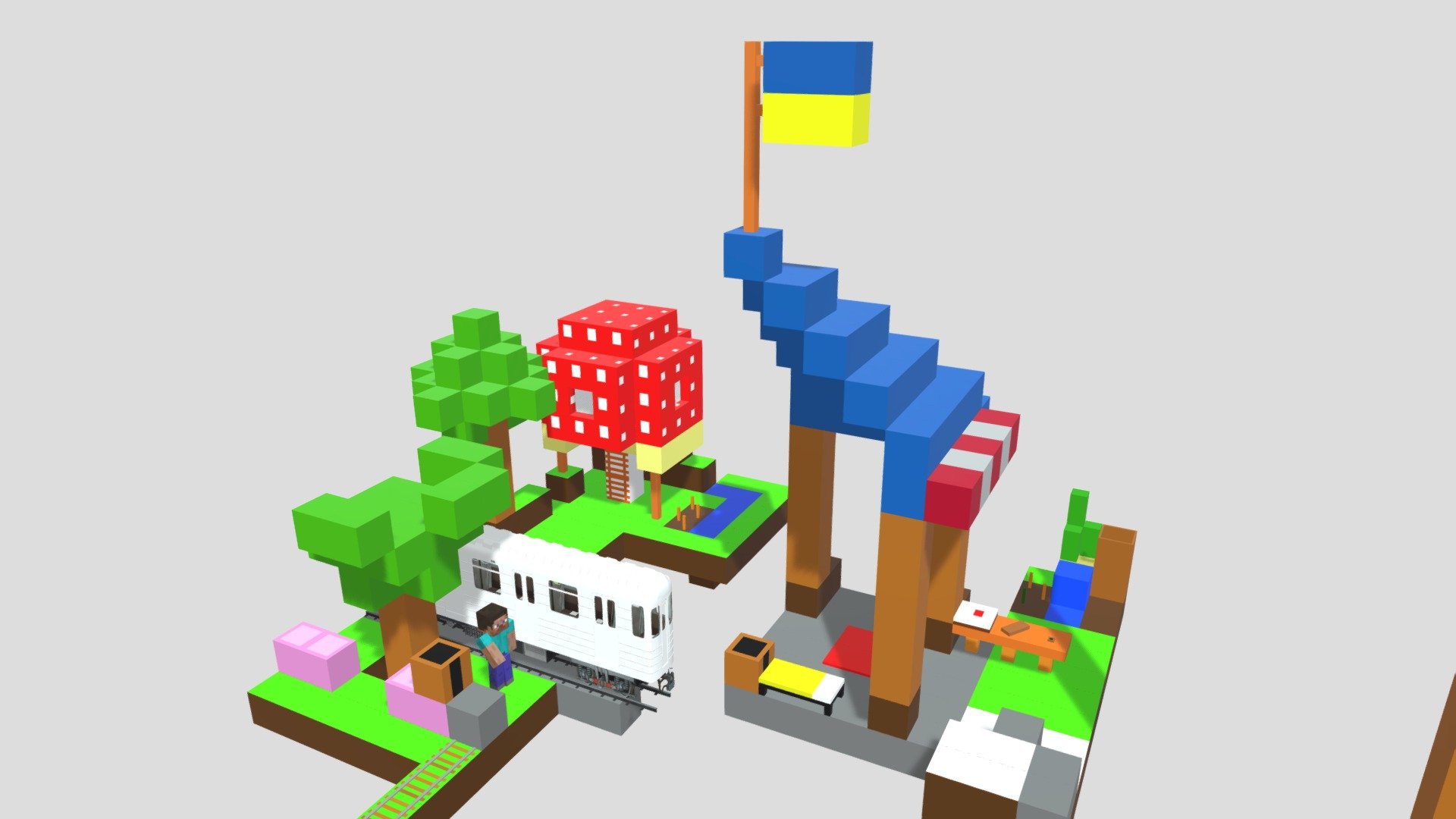 Minecraft Download Free 3d Model By Gritsayilia Cef8dfa Sketchfab 6824