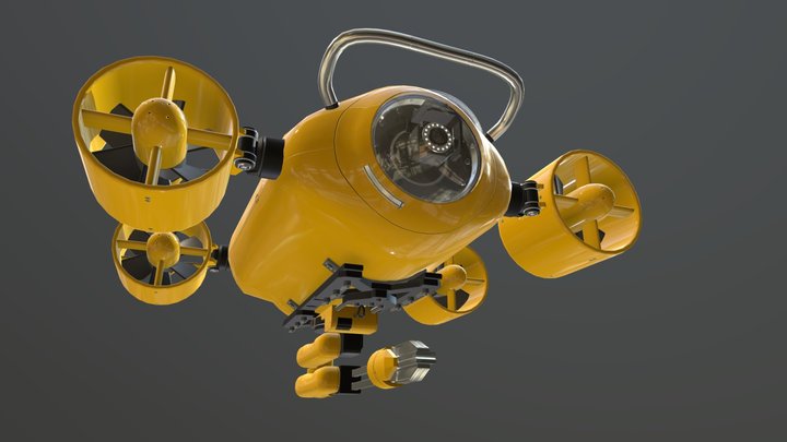Underwater Drone 3D Model