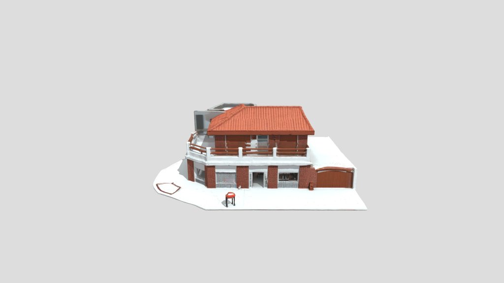 Corner Brick House