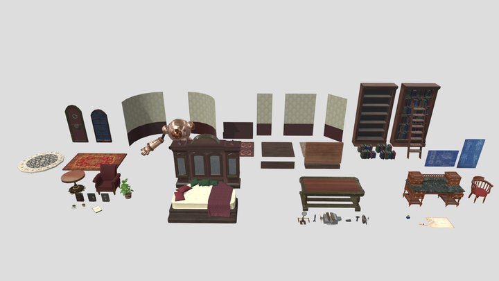 Modulos_Steampunk 3D Model
