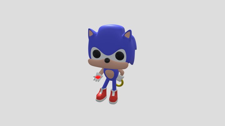 Sonic Funko pop 3D Model