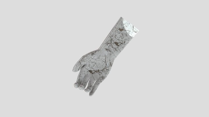 Marbled hand 3D Model