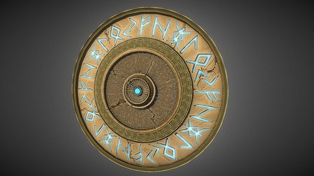 Rune Shield 3D Model