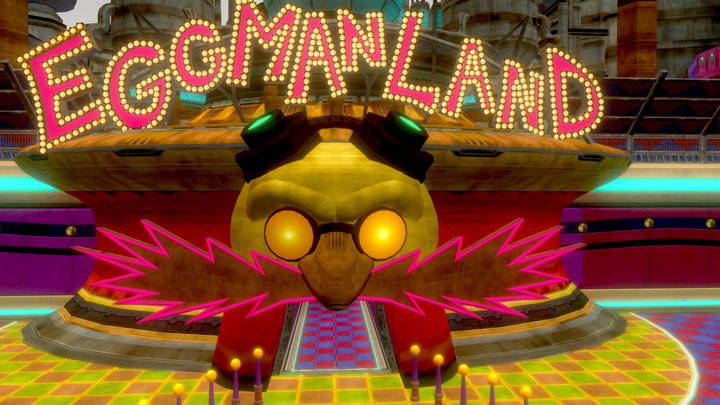 Sonic Unleashed - Eggman Land Hub World 3D Model