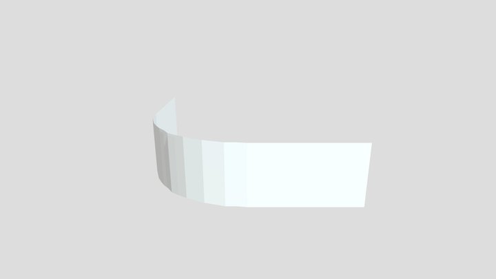 Simple Curved Panel 3D Model