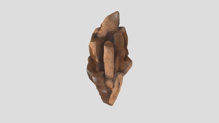Rock Outcrop Red – Free 3D Model STL