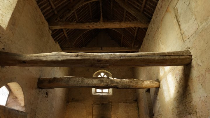 4 Abbaye de Longues - Le réfectoire des moines 3D Model