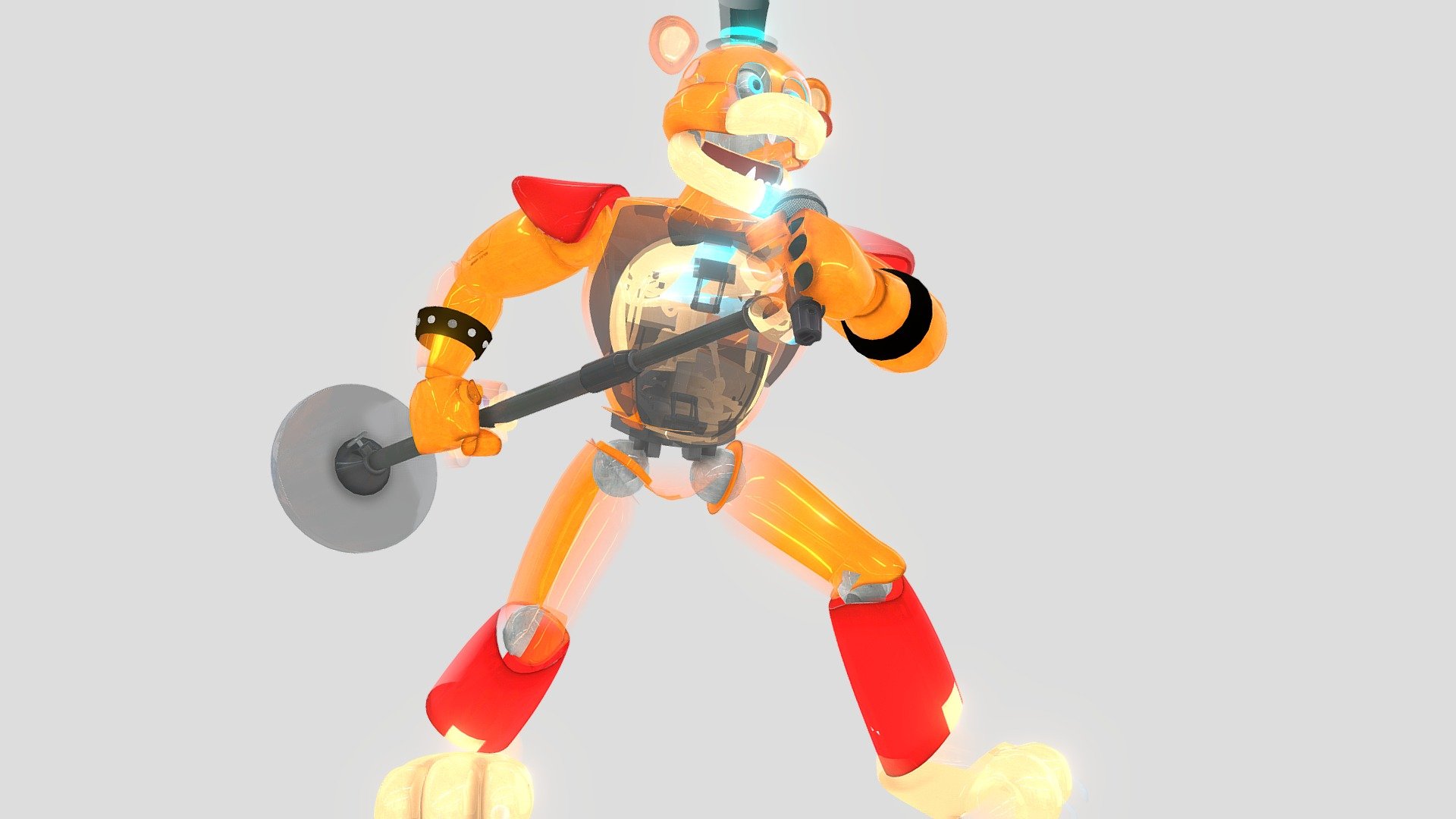 Hologram Glamrock Freddy - Download Free 3D model by skylajade69 ...