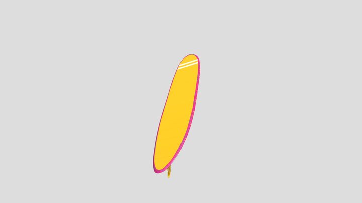 Assignment 6 Game Object - Surfboard 3D Model