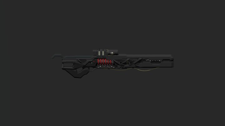Sniper Gun Model 3D Model