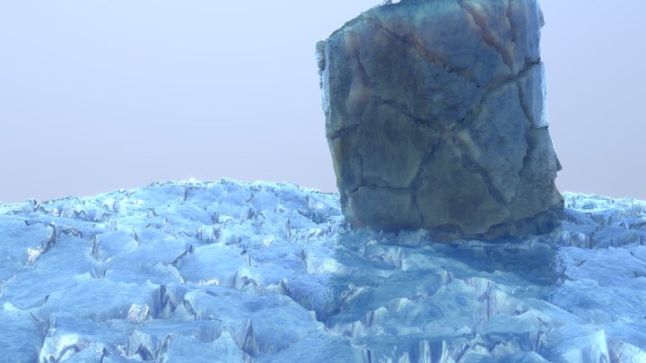 Cracked Ice Substance 3D Model