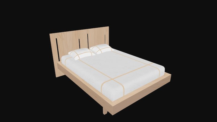 Gautier Bed 3D Model