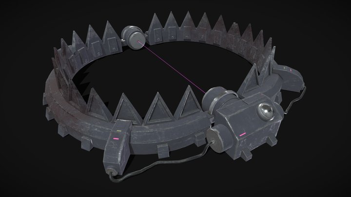 Sci fi trap (Game ready) 3D Model