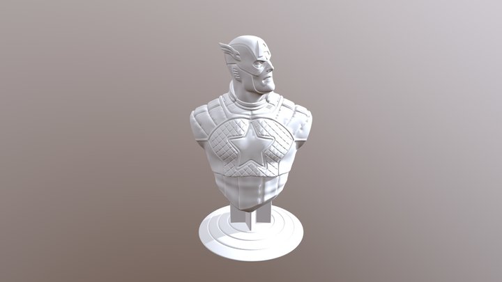 Captain-america-bust1 3D Model