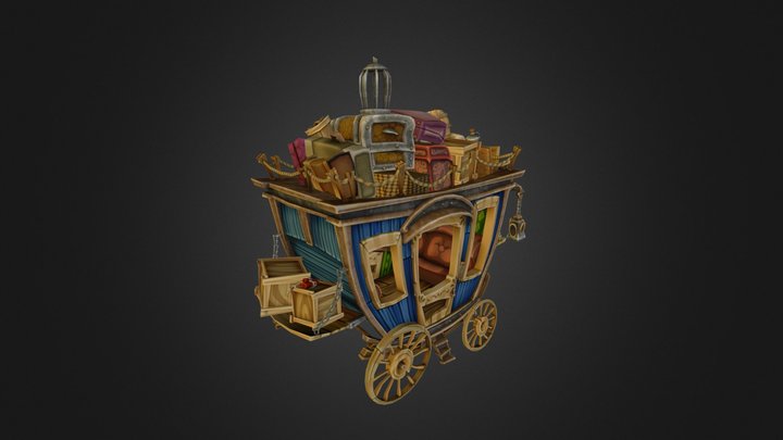 Stagecoach (Sly Cooper: Thieves in Time) 3D Model