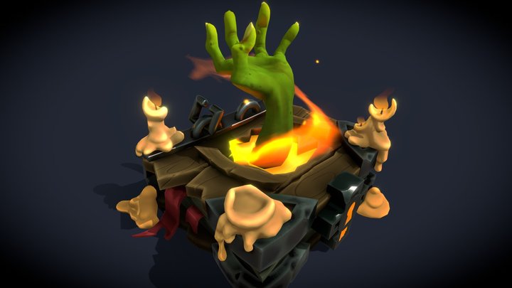 Book of the Undead by Denis Mitin 3D Model