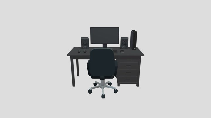 Set Up w/ Xbox one x 3D Model