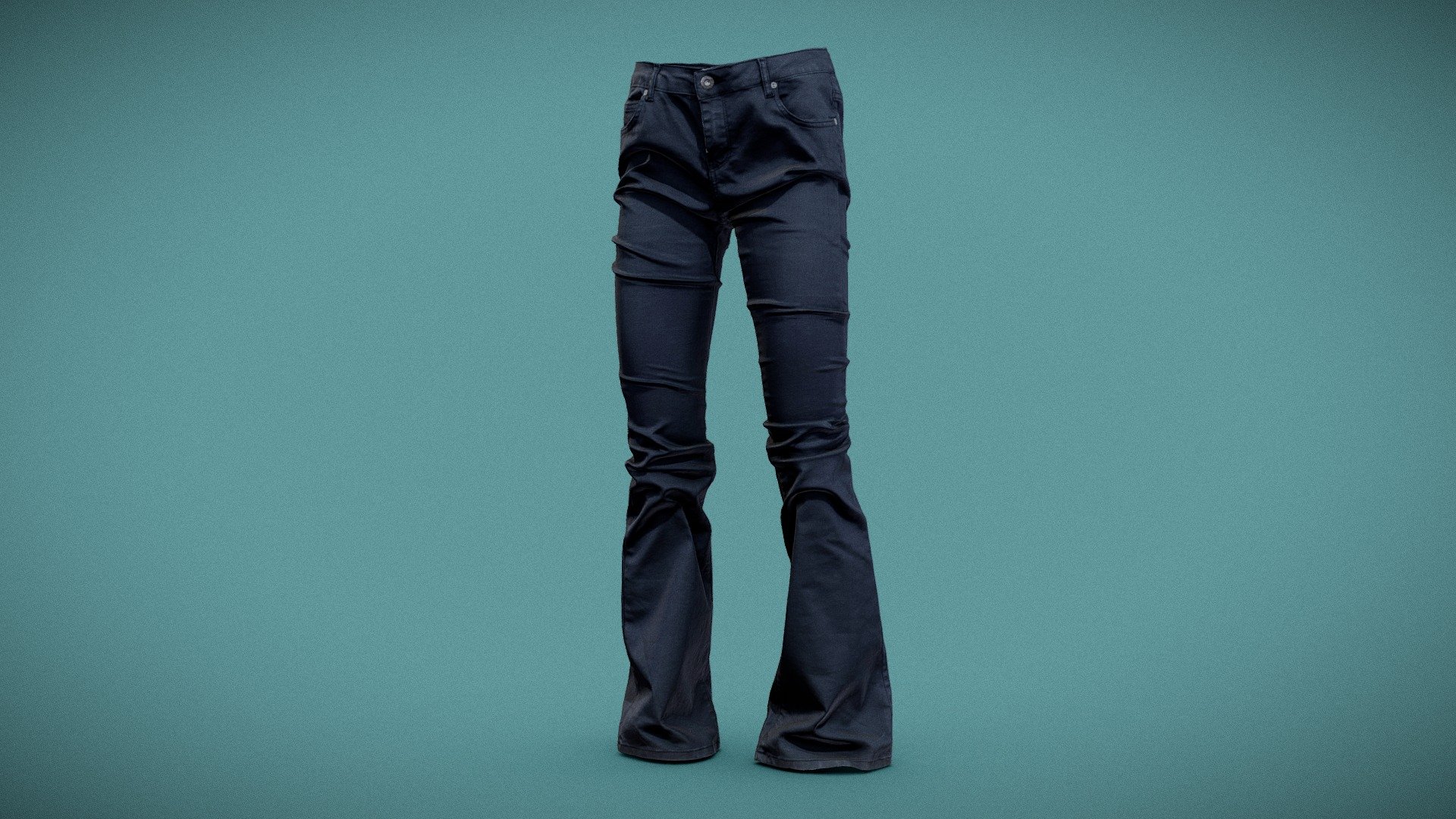 Dark Wide Pants Shiny Trousers - Buy Royalty Free 3D model by Polygonal ...