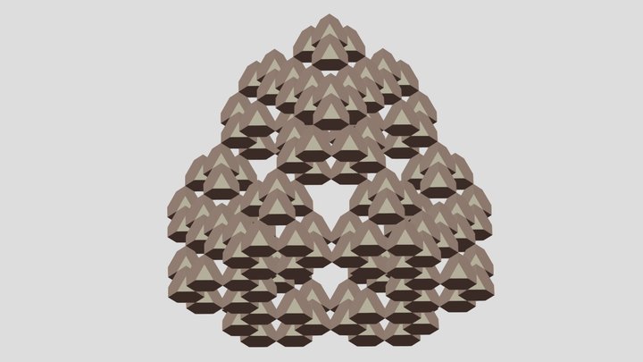Truncated Tetrahedron Fractal | Level 2