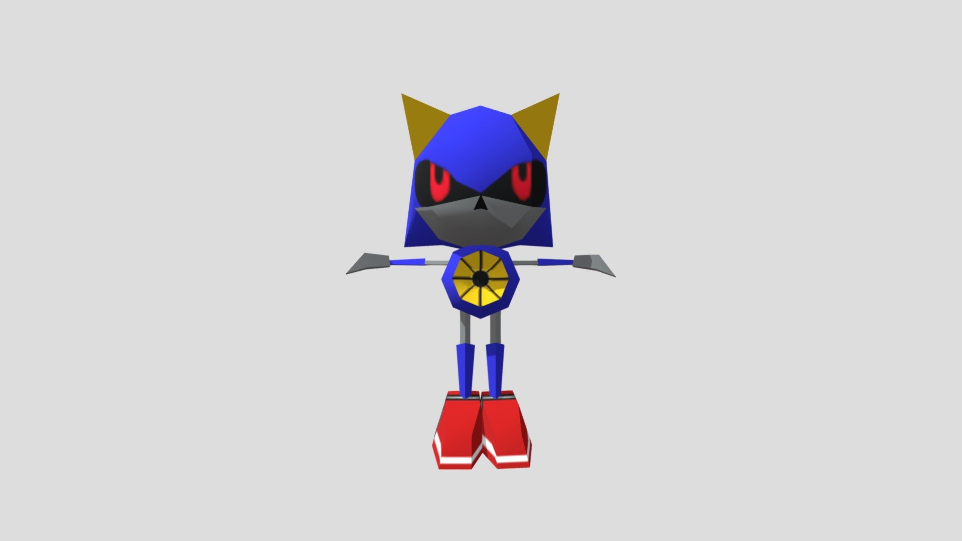 PC Computer Sonic R Metal Sonic - Download Free 3D model by Fannys ...