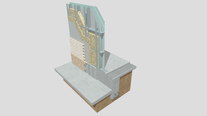 05 Внешняя стена 3D Model