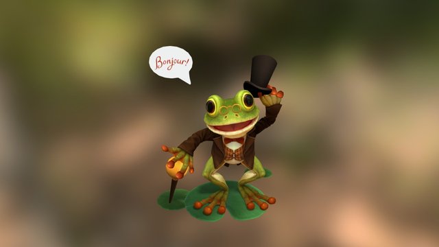 Mr.Frog 3D Model