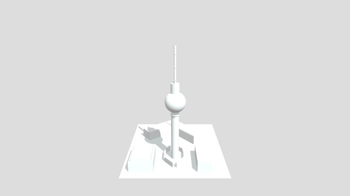 Wk2b Environment Blockout - Berlin TV Tower 3D Model