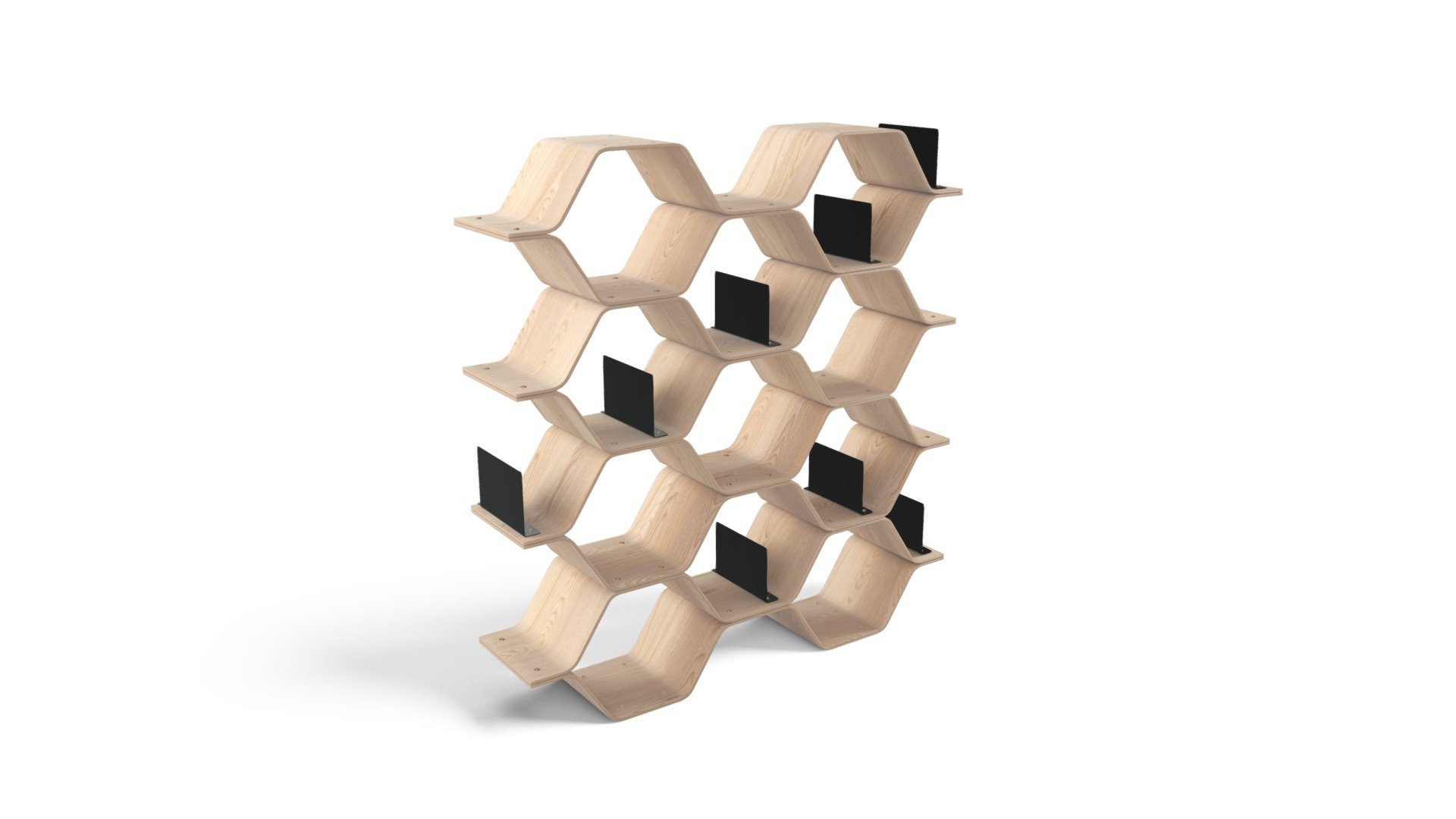 Polygon Shelving Unit, Ash