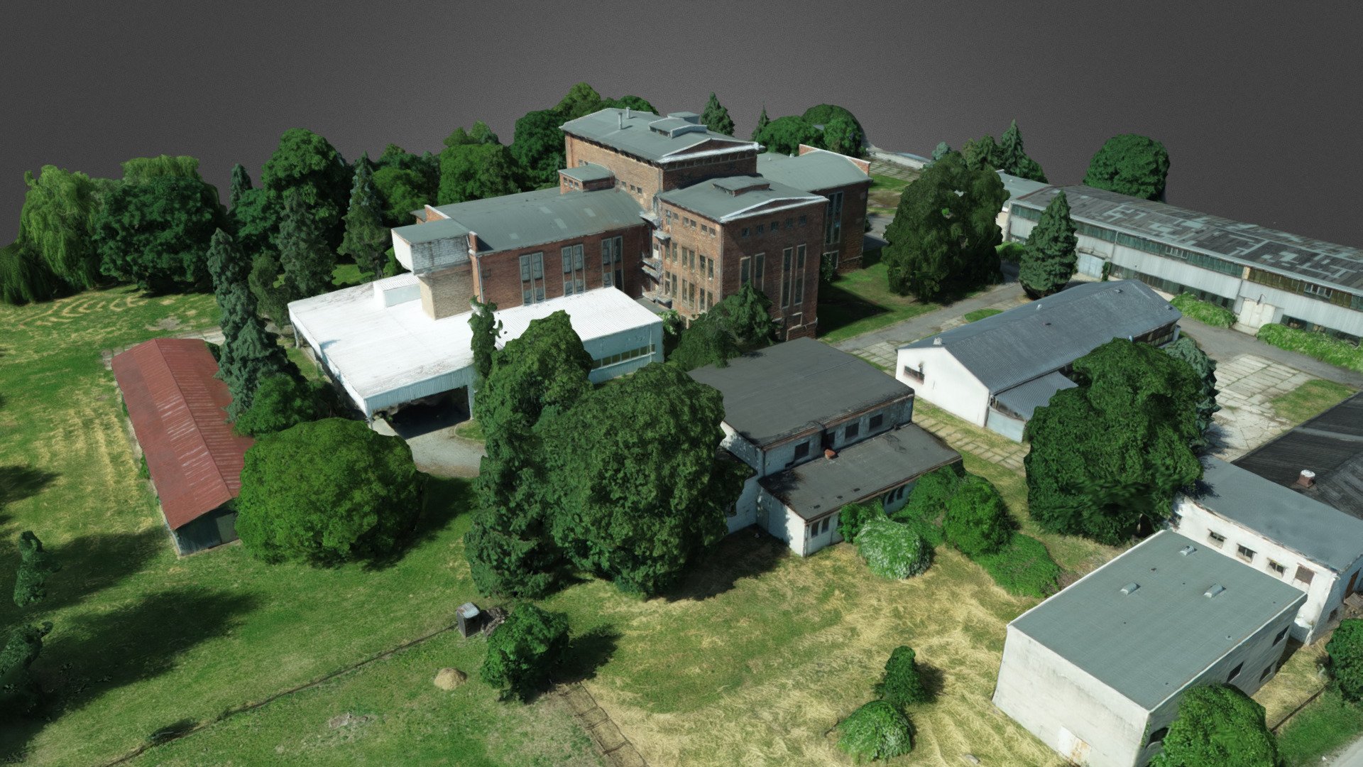Old sugar factory, old buildings