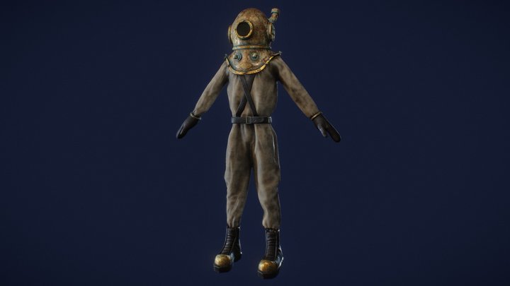 The Diver 3D Model